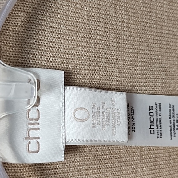Chico's open front duster sweater size Small - Picture 3 of 5
